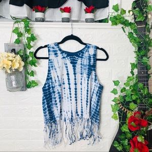 •🌸5/$25🌸 Tie Dye Tassle Tank Top
